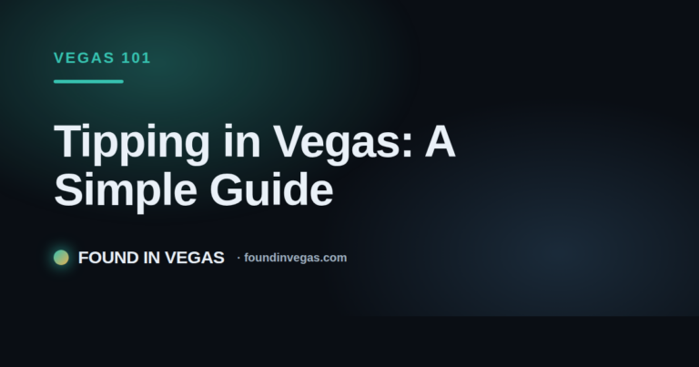 Tipping in Vegas: A Simple Guide