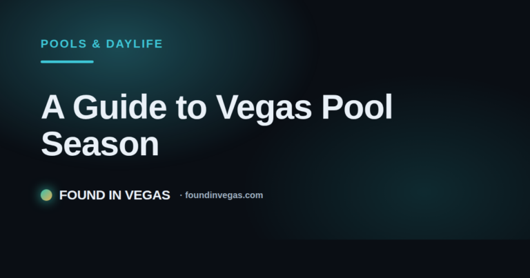 A Guide to Vegas Pool Season